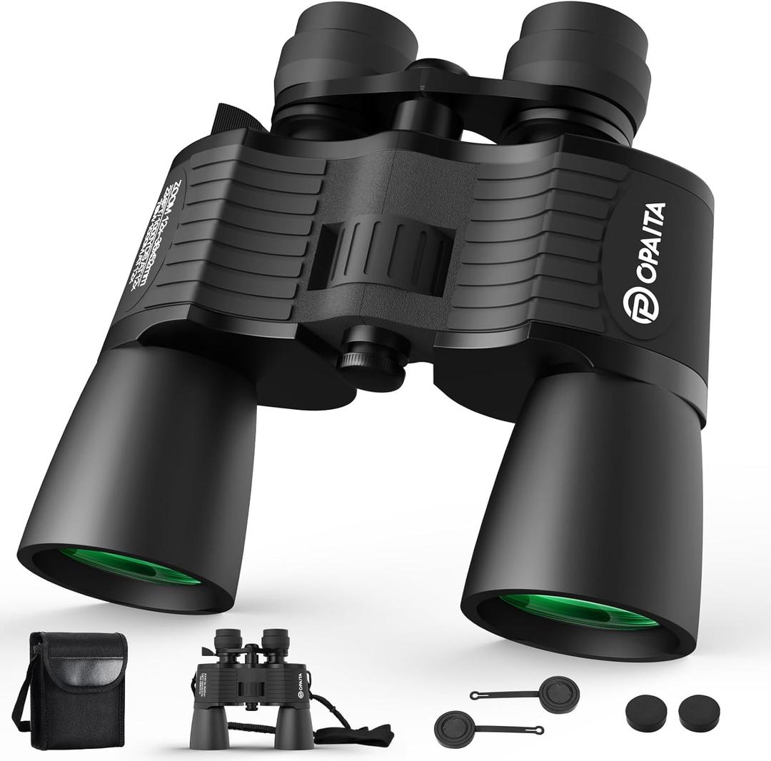 12-36x52 Binoculars for Adults High Powered - Opaita Zoom with Clear Low Light Vision for Hunting - HD for Bird Watching Stargazing Cruise Ship Travel Hiking Opera (Black)