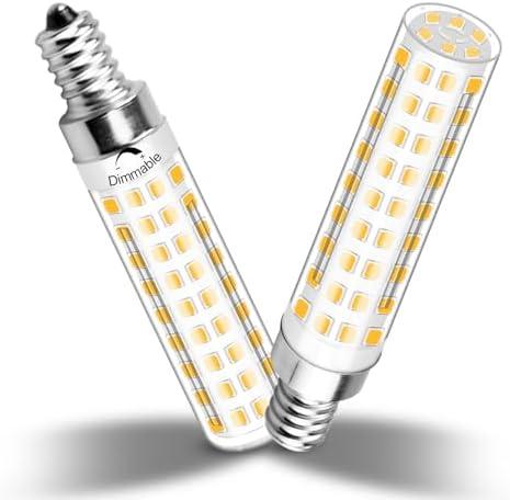 TZHILAN E12 Dimmable 100w Led Corn Light Bulb,3000K Warm White,AC120V 10W 1100 Lumen T4 LED Chandelier Light Bulbs for Ceiling Fan Pendant Lighting Salt Lamp,2 Pack