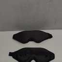 FlyCoco 99% Fully Block Out Light Eye Sleep Mask, 3D Deep Contoured Eyes Cover Zero Pressure, Long Lash Extension Eyes Mask with Adjustable Straps for Sleeping Travel Home Nap Rest Women Men (Black), Set of 2