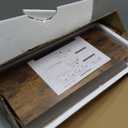 QEEIG Bathroom Floating Shelves for Wall - 15.7" Wall Mounted Shelf Over Toilet Farmhouse Home Decor Display Bookshelf Small 15.7 x 6.7 inch Set of 2, Rustic Brown (008-40BN)