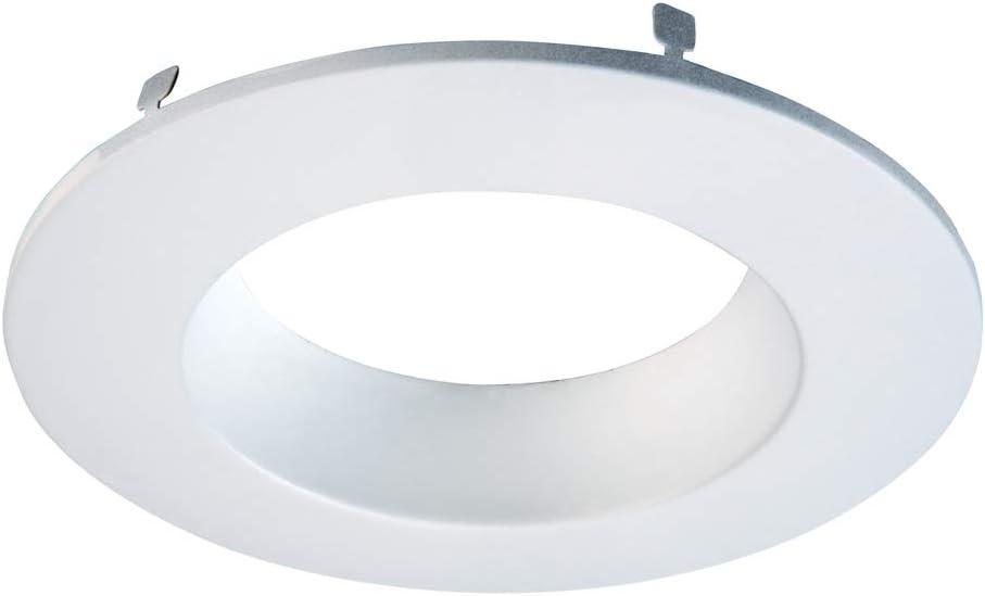 5 x HALO White Recessed Lighting Retrofit Replaceable Trim Ring, 4 Inch