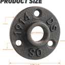 3/4" Floor Flange, Malleable iron Pipe Fittings for Industrial vintage style, Flanges with Threaded Hole for DIY Project/Furniture/Shelving Decoration (10 Pack) (0.75 Inch)