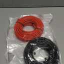 6 Gauge Wire 50 Feet, 6 AWG Pure Copper Wire, 6AWG Red and Black Oxygen Free Stranded Low Voltage Wire for Solar Panel, Automotive, Audio Auto, LED Lighting, Generator(6 AWG 50FT)