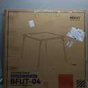 ELEVON 34" Square Folding Table, Portable Card Table with Collapsible Legs and Padded Sponge Top for Indoor/Outdoor Use, Perfect for Camping, Office, Party and Dining, Black