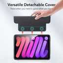 ESR for iPad Mini 7 Case (A17 Pro), iPad Mini 7th/6th Generation Case (2024/2021), Detachable Magnetic Cover, Hard Back, Auto Sleep/Wake, Vertical Stand, Supports Pencil Pro, Clear Black