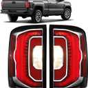 Pair Led Tail Lights Compatible with 2016 2017 2018 GMC Sierra 1500 Denali SLT Taillight Rear Brake Reversing Lamp Assemblies Replace OEM#84365931 84365930 (1 Pair)