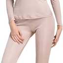 Grenasasilk Womens Silk Long Underwear Mulberry-silk Long Johns Thermal Underwear Sets Cold Weather Base Layer, Large