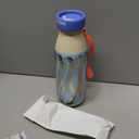 CHAKO LAB Insulated Ti Water Bottle with Two Strap | BPA-Free Leak Proof | 17oz Bottle with Spout Lid & Straw | Sunny