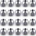 Frienda 1/2-20 Inch Trailer Lug Nuts 509 Tire Wheel Lugs Tire Acorn Silver Open End Finish Nuts for Trailers Wheel(20 Pieces)