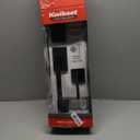 Kwikset San Clemente Front Door Lock Handle and Deadbolt Set, Entry Handleset Exterior with Interior Reversible Lever, Matte Black, Pick Resistant SmartKey Rekey Deadbolt Security