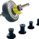 Valve Lapping Tool Attachment for use with Fine Grinding Paste Auto Repair Tool Parts kit for Engine Valve Lapper or Drill Valve Grinding Kit with 4 Suction Plates in20,30,35,45mm