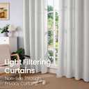 BGment Curtains 45 Inch Length 2 Panels Set for Bedroom, Grommet Thick Linen Look Burlap Textured Light Filtering Privacy Window Drapes for Farmhouse Living Room, 42 x 45 Inch, Light Grey
