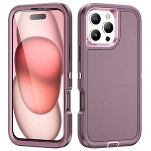 IDYStar for iPhone 16 Pro Max Case,for iPhone 16 Pro Max Case for Women,Hybrid Drop Test Heavy Duty Sturdy Shockproof Slim Fit Protective Phone Cover for iPhone 16 Pro Max 6.1 inch,Purple/Pink