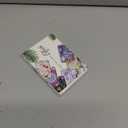 ELFISH Mini RFID Aluminum Wallet Credit Cards Holder Business Card Case Metal ID Case for Men Women (White Lotus)