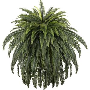 70" Ferns Artificial Giant Bush Plants, Faux Boston Ferns with 92 Fronds for Outdoors Home Decor (70" 1 Pcs)