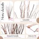 Thiccywoov 12 Pcs Real Dried Willow Branches 38 Inches Natural Curly Willow Twigs for Decorative Large Floor Vases Crafts DIY Floral Arrangements Centerpiece Rustic Wedding Garden Home Decor