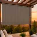 OKBA Sun Shades Outdoor Patio 6'W x 6'H,Patio Roller Shades Roll Up Blinds, 72"W x 72"H