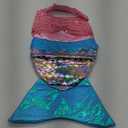 Mermaid Dog Halloween Costume - Funny Shiny Dog Clothes Mermaid Costume for Small to Medium Dogs Puppy, Pet Cat Cosplay Outfit Apparel for Christmas Birthday Parties Photo Props (Large)