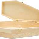 Wooden Memorial Keepsake Box, 17-3/4 Inch Pet Casket, Wooden Coffin Tray, Unfinished Wood, Pack of 1 for Small Pet Burial by Woodpeckers