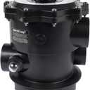 2" Top Mount 6-Position Multiport Valve # SP071621 Compatible with Hayward Pro Series Sand Filter S310T2, S270T2, S360T2, Clamp Style, Black, 2" FIP