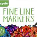 Crayola Fine Line Markers for Adults (40ct), Skinny Marker Set for Adult Coloring Books, Stocking Stuffer for Teens, Aesthetic Art Supplies, Stress Relief Activity