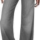 Women's High Waisted Wide Leg Jeans Loose Fit Straight Leg Denim Pants 2025 Trendy, M