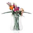 Vase Holder fit for Lego Flowers Bouquet - Acrylic Puzzle Vase fit for Lego Botanical Collection Building Set, Adult Gift Display Stand for Roses Orchid Sunflower Tulips Daffodils Lotus(Transparent)