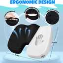 Ergonomic Seat Cushion with Memory Foam for Office Chair, Car Seat, Sciatica & Tailbone Relief, Non-Slip Cushion,Breathable Mesh Cover, Portable Handle - Black