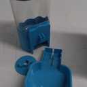 VANNON Small Animal Hanging Automatic Food Dispenser, 35oz Gravity Pet Feeder for Cage, Food Bowl for Rabbit Puppy Cat Ferret Guinea Pig Chinchilla Parrot (Blue)