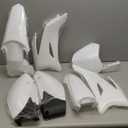 Plastic Mudguard Kit White Body Fairing Cover Replacement for Yamaha TTR110E TTR 110 Trail Bike
