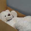 MaoGoLan Giant Teddy Bear Big 4 Feet Stuffed Animal Stuffed Bear Baby Shower 47 inches Life Size Large Teddy for Girlfriend Boyfriend Wife Children (Cream)