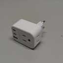European Travel Plug Adapter USB C, HANYCONY International Plug Adapter, US to Europe Adapter Plug 2 Outlets 3 USB Ports(2 C Port), Type C Power Adapter to Italy Spain France Portugal Iceland Germany