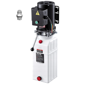 VEVOR 10 Quart Hydraulic Pump, 2.2KW Hydraulic Dump Trailer Pump Single Acting, 3200 PSI Max Relief Pressure, 1.7 GPM Flow Rate, AC220-240V Hydraulic Power Unit Car Lift (Vertical Installation)