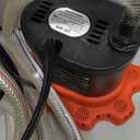 AgiiMan Pool Cover Pump Above Ground - Submersible Swimming Sump Inground Pump, Water Removal with 16' Drainage Hose and 25 Feet Power Cord, 850 GPH, 3 Adapters (Orange)