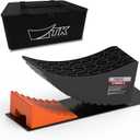 Camper Leveler System, 6" Lift, 35,000 lbs, 1 Pack RV Leveling Blocks with Curved Design & Wheel Chocks, Perfect for Campers, Fifth Wheels, and Dual Axle Trailers