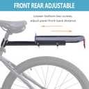 Rear Bike Rack,Bike Cargo Rack,Aluminum Alloy,Large Size Reflective,Retractable,Universal