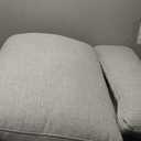 Marsail 89" Sofa, 3 Seater Couch for Living Room, Modern Sofa with Deep Seats Supportive Cushion and Wide Armrests, Easy to Clean with Removable Covers, Linen Fabric, Grey, ONLY PILLOWS