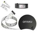 Tape Measure Body Measuring Tape Window Reading Retractable Soft Dual-Scale Tape with Lock Button for Weight Loss Muscle Building Sewing Tailor pet & Medical Measurements 60inch Fashion Tape (black)