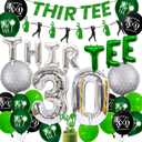 30th Birthday Decorations for Him, Golf 30th Birthday Party Decoration Themed for Men Thirty Birthday Decor Banner Set Durable 30 Number Balloons