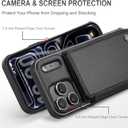 Vinich for iPhone 17 Pro Wallet Case with Card Holder, RFID Blocking Credit Slots Kickstand Shockproof Phone Cover Fit for iPhone 17 Pro 6.3" Black