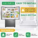 Right DA63-09775A Refrigerator Door Bin Compatible with Sam.sung Refrigerator Door Shelf Parts-Sam.sung Refrigerator Door Bin RF27T5201SR RF27T5201SG RF27T5241SR RF28T5021SR RF28T5021SG By AMI PARTS