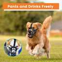 2 x Dog Muzzle Lightweight Breathable Basket Muzzle, Anti-Biting & Chewing, Adjustable Fit for Small, Medium & Large Dogs, Plastic Material (Size 2)