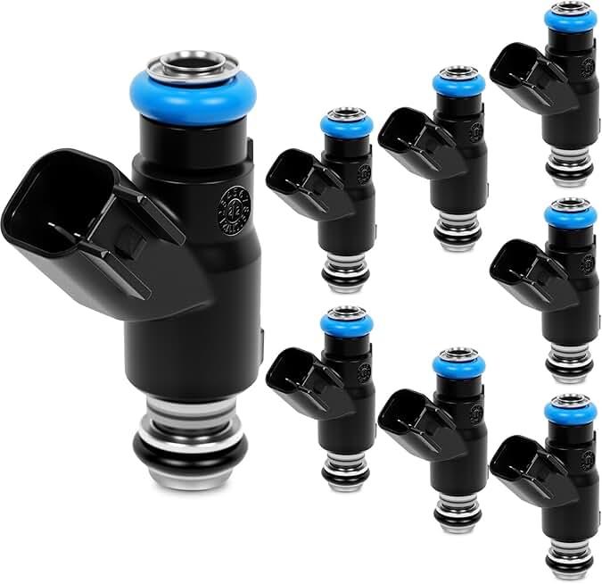 Fuel Injectors Set of 8 Compatible with Chevy 2010-2017 Express Silverado Suburban Fuel Injector Replacement for GMC Savana Yukon Sierra Express Rainier Replace 12613411