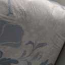 SOULFUL Medium Pile 8x10 Rugs for Living Room - Cozy Soft Underfoot Large Area Rug - Mist Blue Boho Floral - Washable Non-Slip - Perfect for Bedroom Kids Room Under Dining Table Office