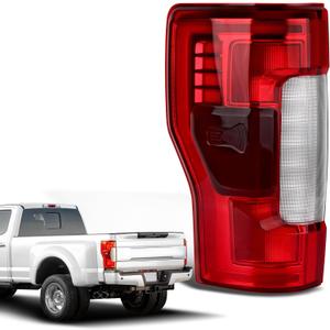 LED Tail Lights Compatible With 2017 2018 2019 Ford F250 F350 Super Duty with Blind Spot Replace FO2800262 KC3Z13405B (LED w/Blind Spot, Left Driver Side)