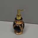 LUANT 12 OZ Liquid Soap Dispenser Pump for Kitchen or Bathroom Countertops, Black with Gold