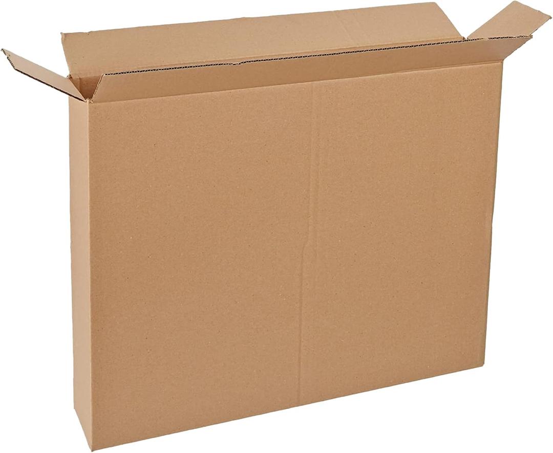 BOX USA Side Loading Shipping Boxes Large 30"L x 5"W x 24"H 10-Pack - Corrugated Cardboard Box for Moving, Mailing, Packing, Packaging and Storage