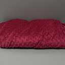 Exclusivo Mezcla Fleece Throw Blanket Extra Large, Super Soft and Warm Blankets for Couch, Sofa and Bed Waffle Textured, Cozy, Fuzzy and Lightweight (Deep Red, 50x70 Inches)