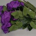 10pcs Purple Silk Roses Artificial Rose Flowers Long Stem for DIY Wedding Bouquet Table Centerpiece Home Dcor