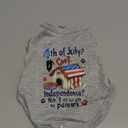 4th of July Dog Outfit Shirt Clothes for Small Medium Large Dog Pet Patriotic Independence Day Red White and Blue Fourth of July Girl Female Puppy Holiday T-Shirts with Funny Pattern House M